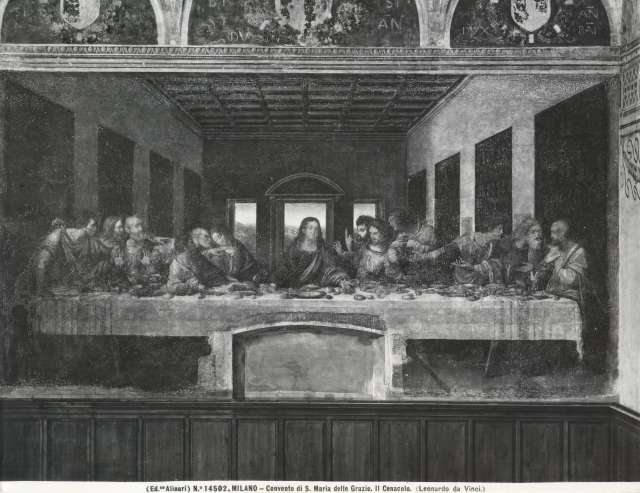 Alinari, Fratelli — Milano. Convento di S. Maria delle Grazie. Il Cenacolo. (Leonardo da Vinci) — insieme
